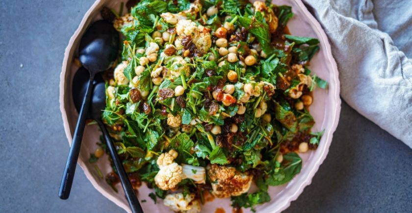 Roasted-Cauliflower-Pancetta-and-Chickpea-Salad